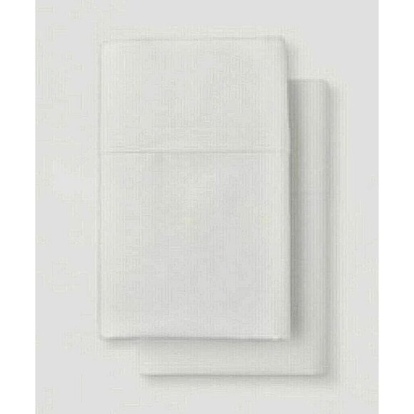 Pillowcases White Made by Design Easy Care King Size Solid Set of 2 100% Cotton - Picture 2 of 2